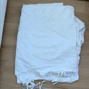 White Heart Patterned Duvet Cover